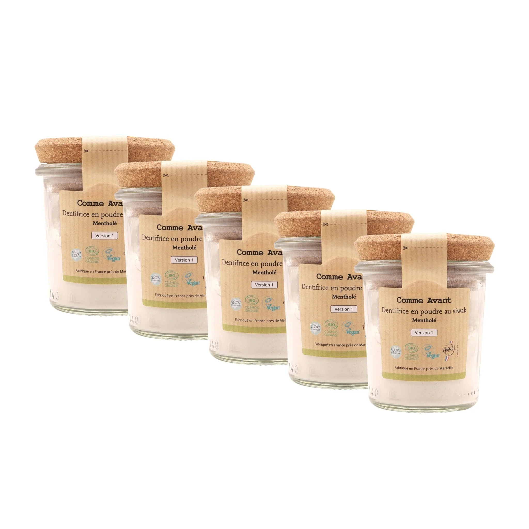 Dentifrice en poudre au siwak - Version 1 - 1 dentifrice - 45g / Mentholé