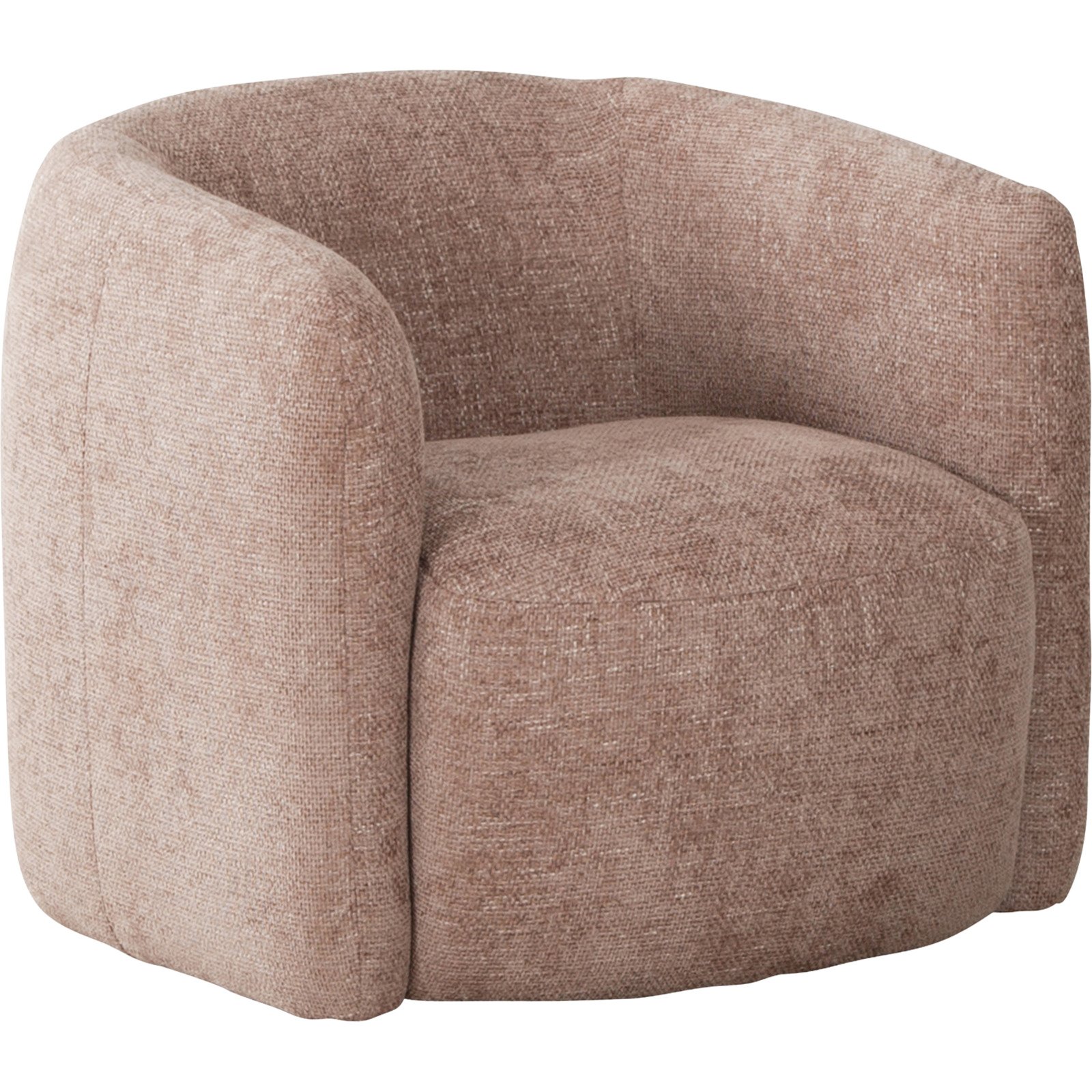 Sessel Alken, Stoff rosa, drehbar