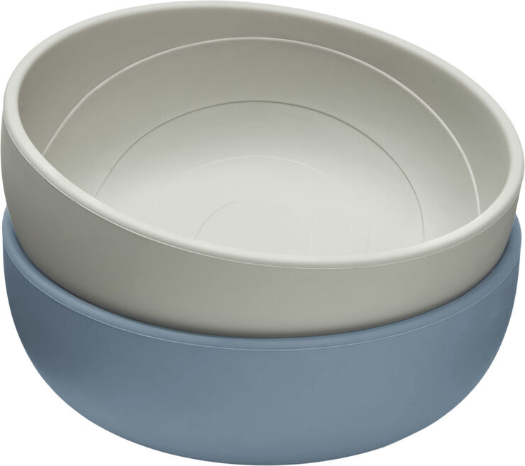 Cam Cam Copenhagen Silicone Bowls Rainbow, Midnight Mix, 2-pack Midnight blue