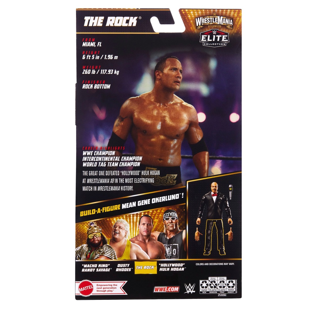 WWE WrestleMania Elite The Rock Actionfigur