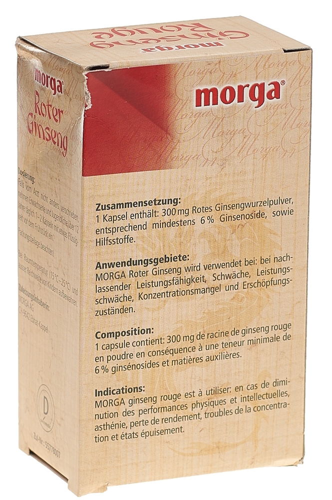 MORGA Roter Ginseng Kaps Blist 100 Stk
