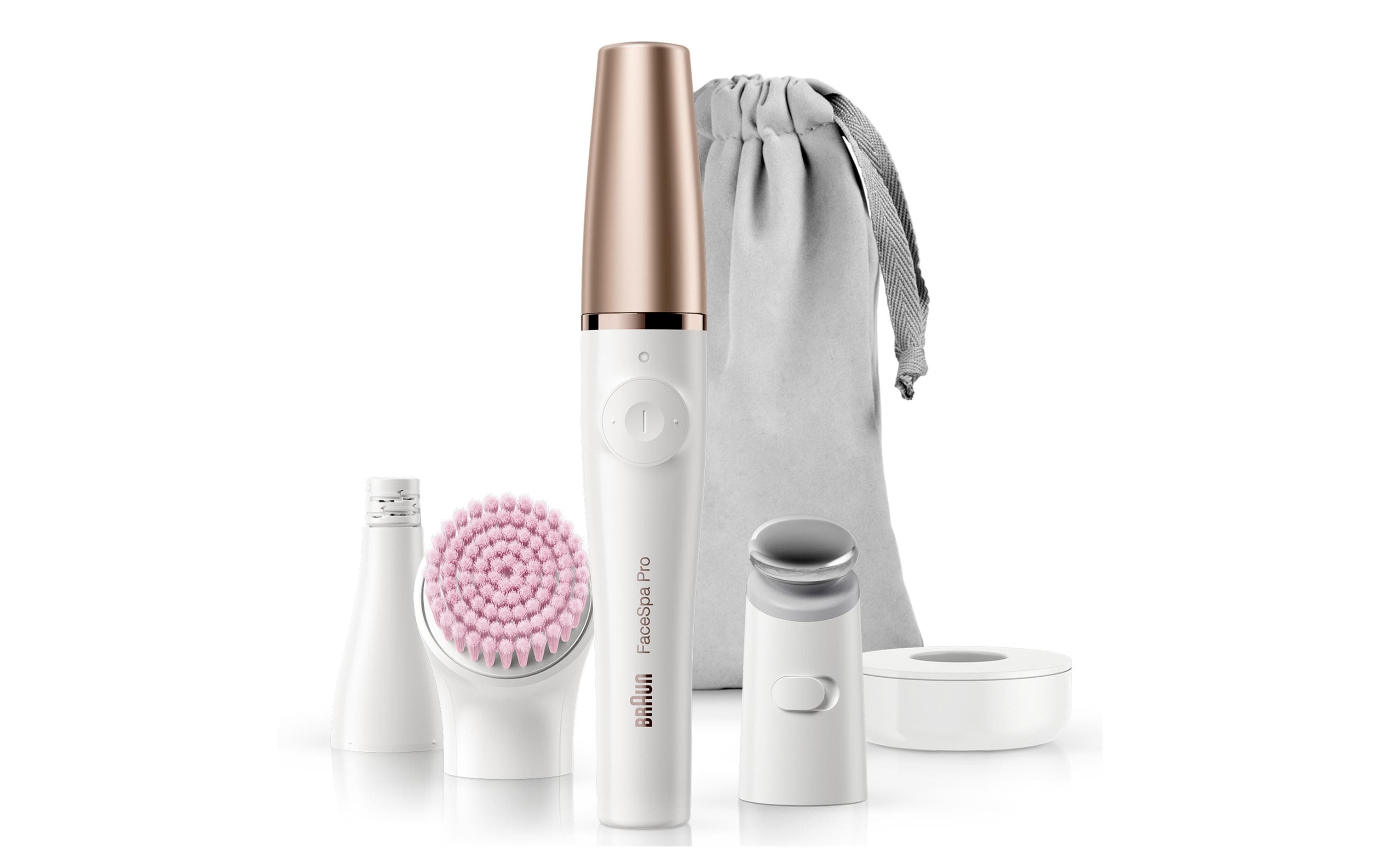 Gesichtsepilierer FaceSpa Pro 912, Bronze/Weiss<br>All-in-One-Beauty Epiliergerät für Gesicht