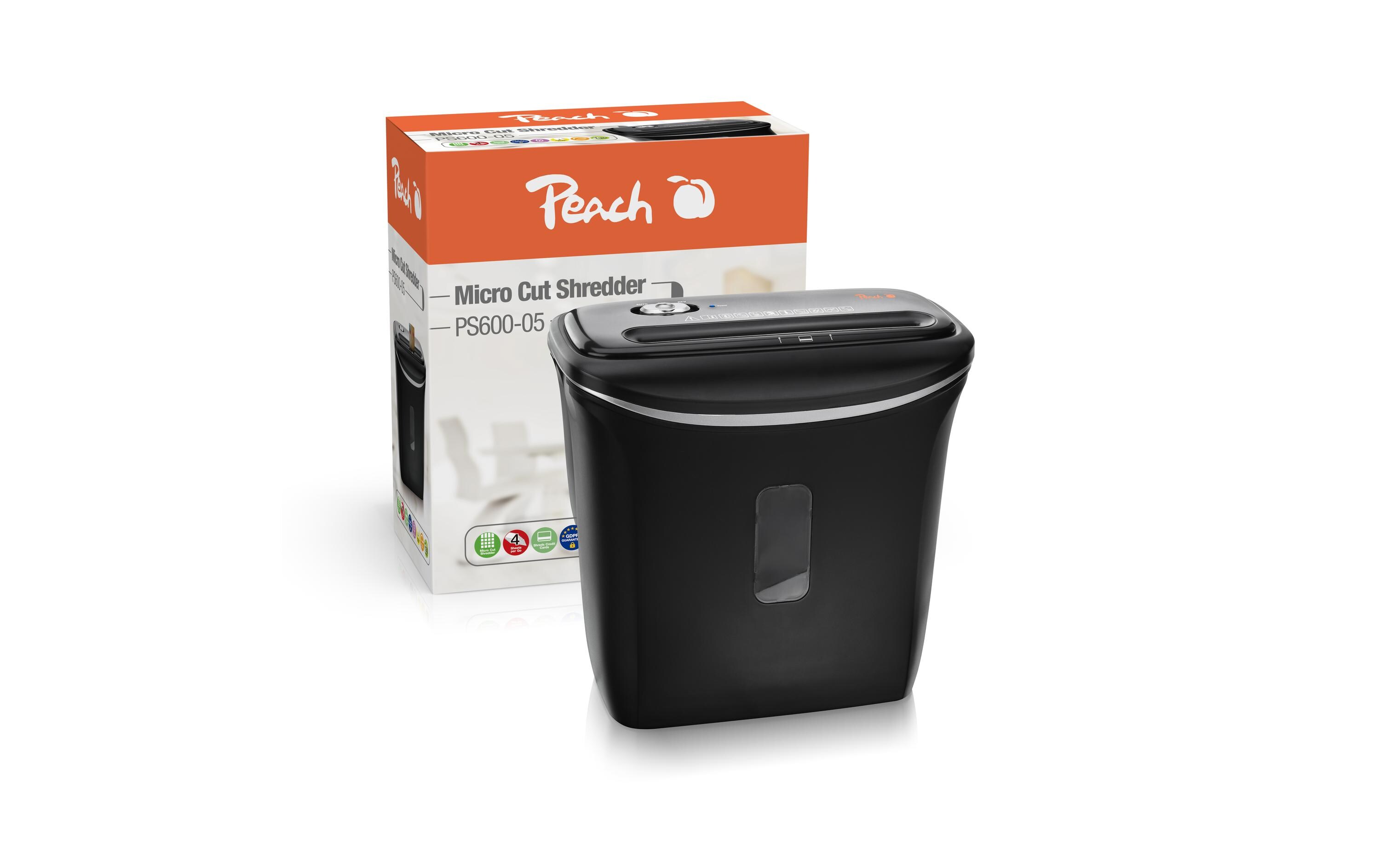 Aktenvernichter PS600-05 P-5, 5 Seiten<br>Papierschredder für eine sichere Vernichtung vertraulicher Unterlagen