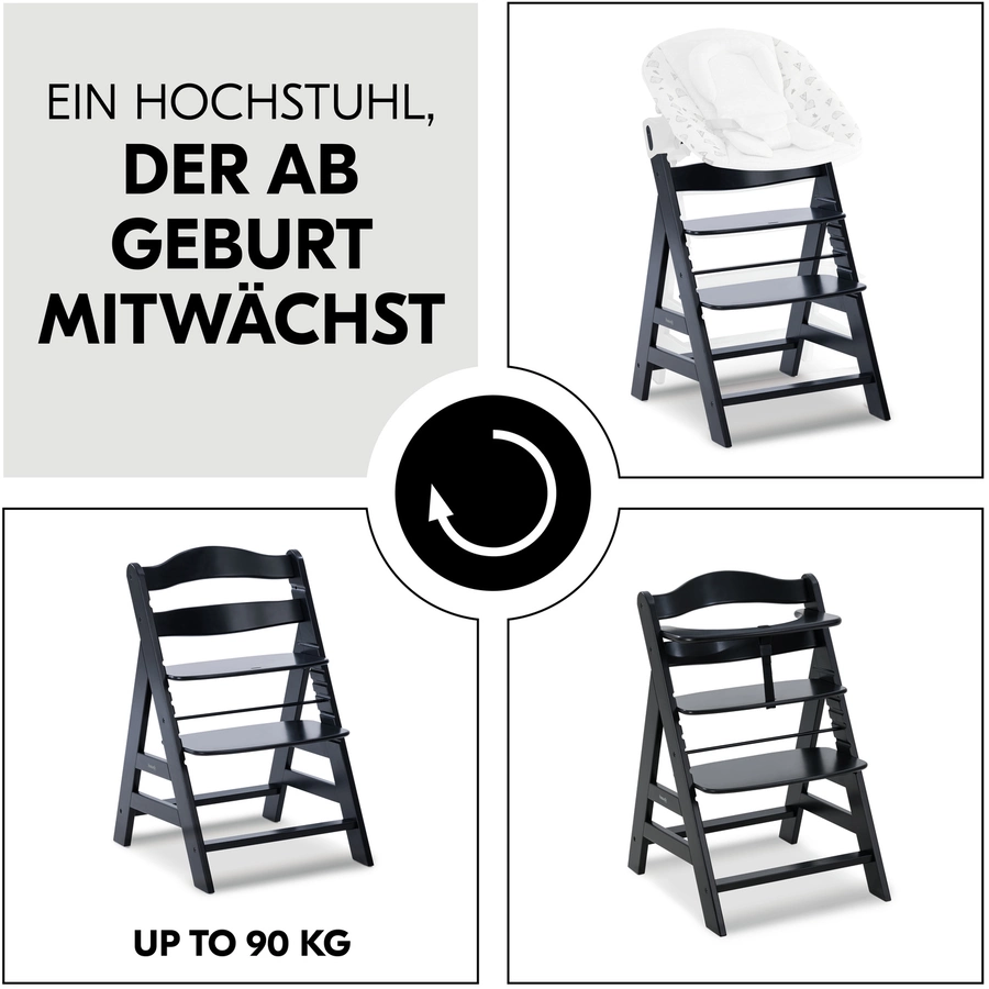hauck Hochstuhl Alpha Plus Black