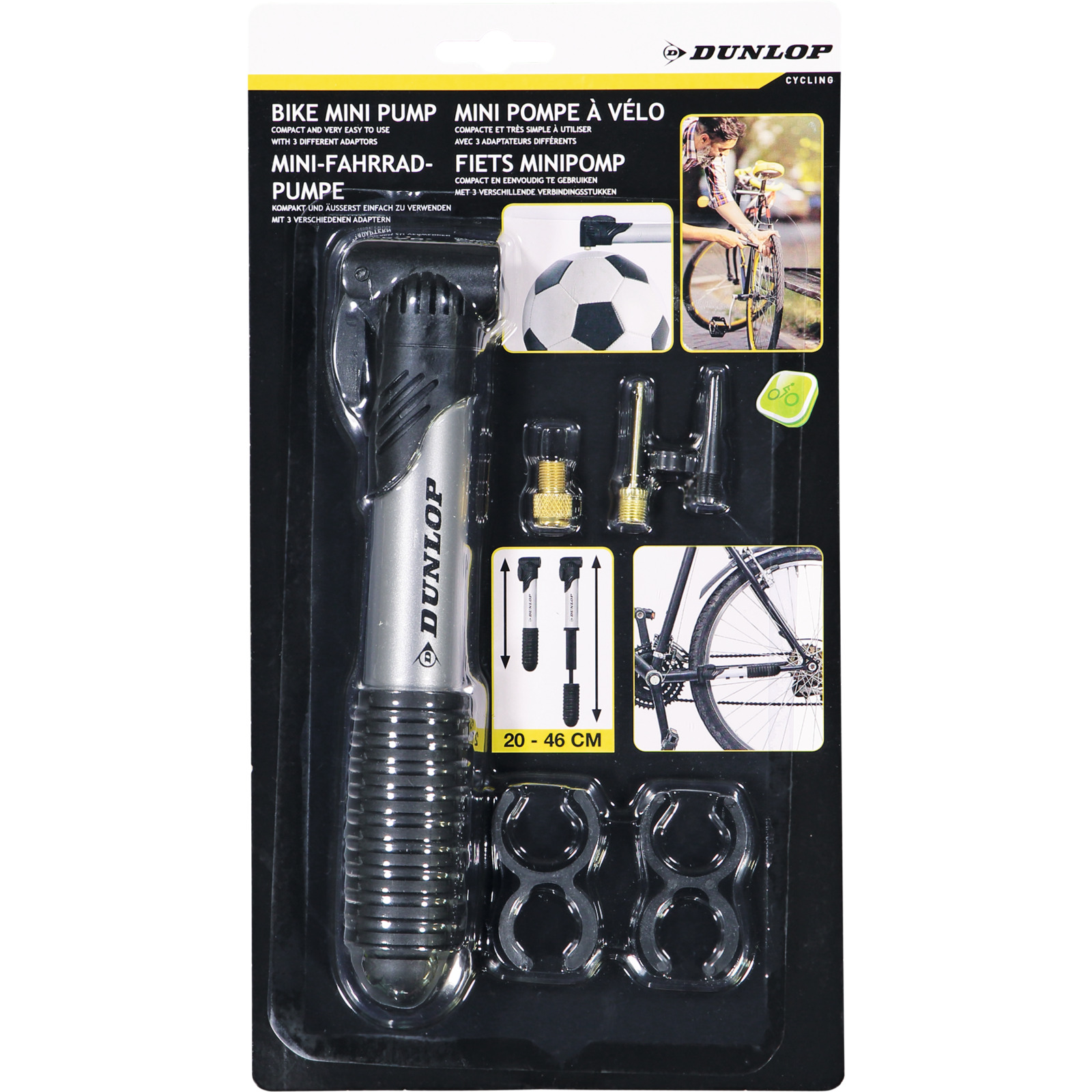 Dunlop Minipumpe mit Adapter