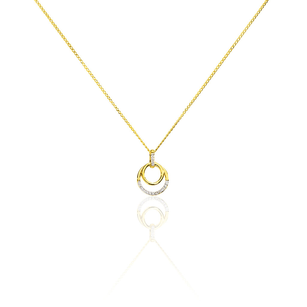 Collier Atlanta Or Jaune Diamant