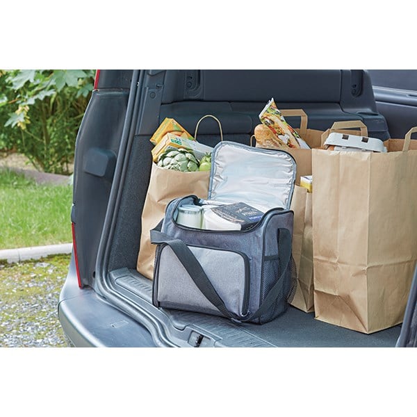 Lot d'une glacière et d'un lunch bag isothermes gris Mathon