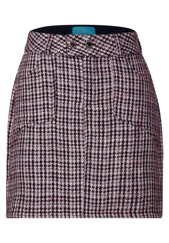 Minirock in Bouclé - deep blue