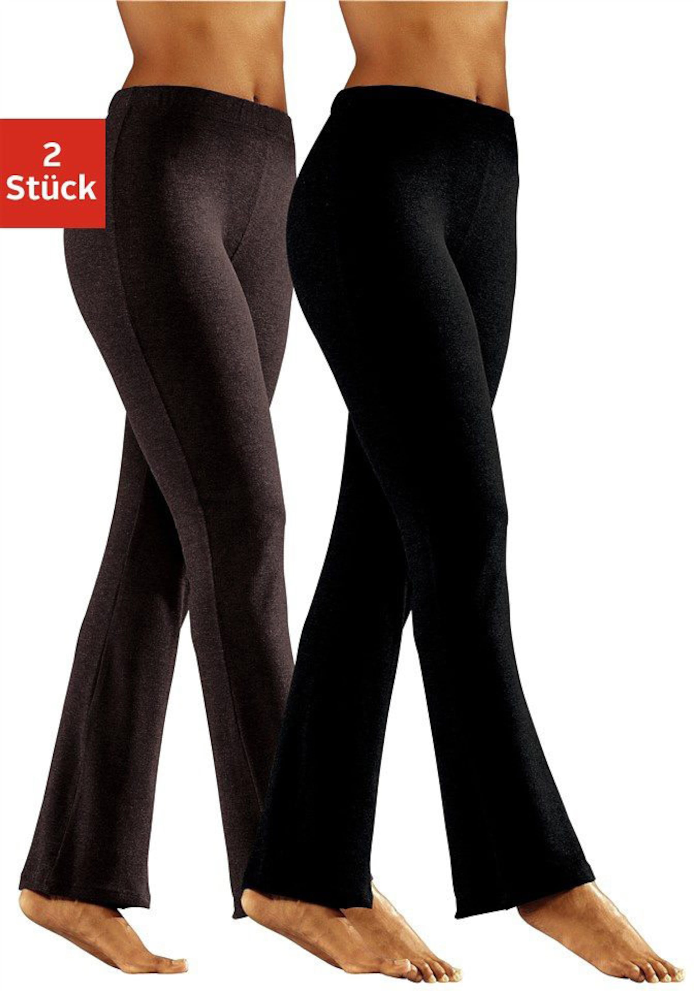 Jazzpants in 1x schwarz, 1x braun