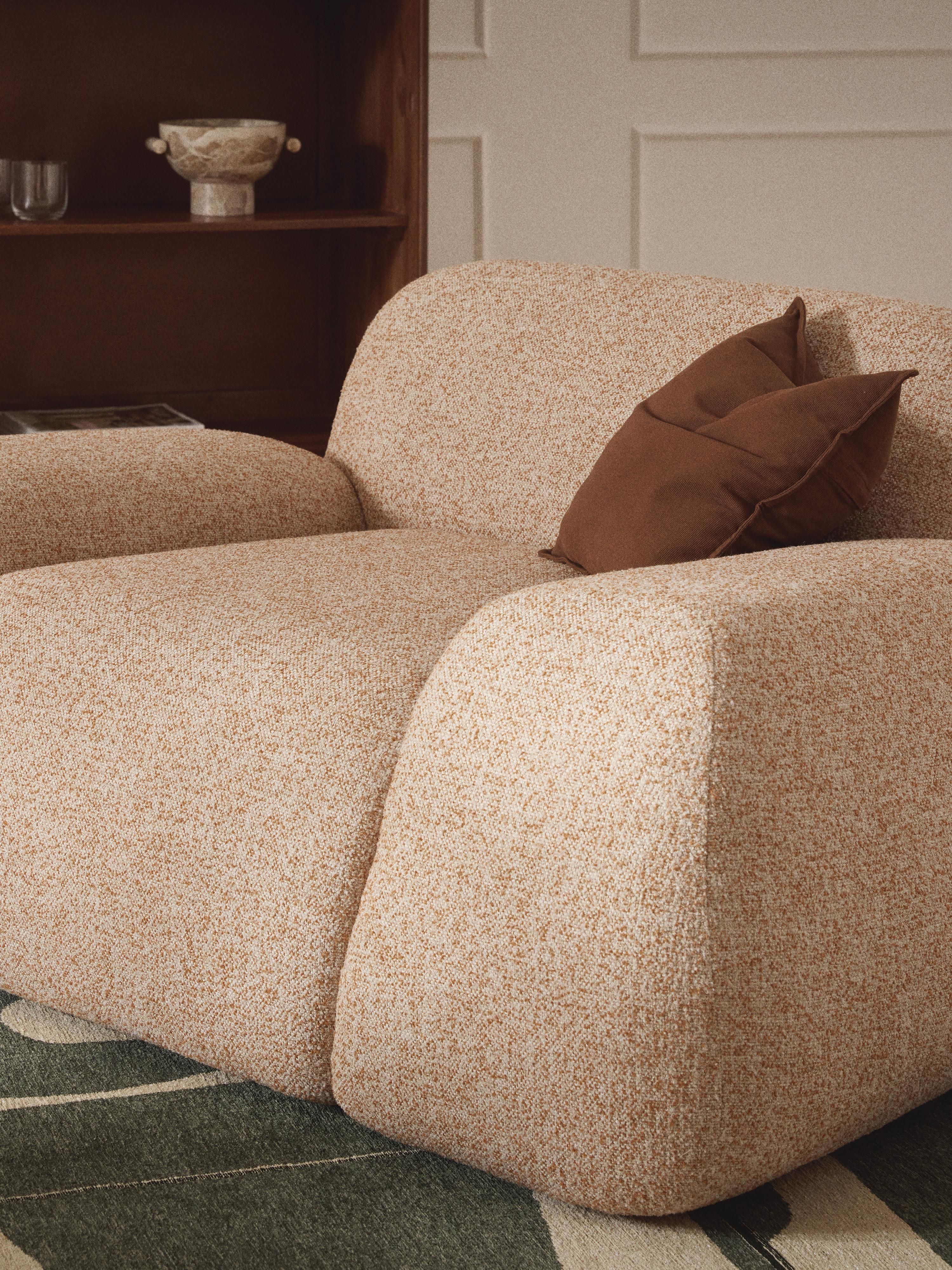 Loungefauteuil Wolke van bouclé