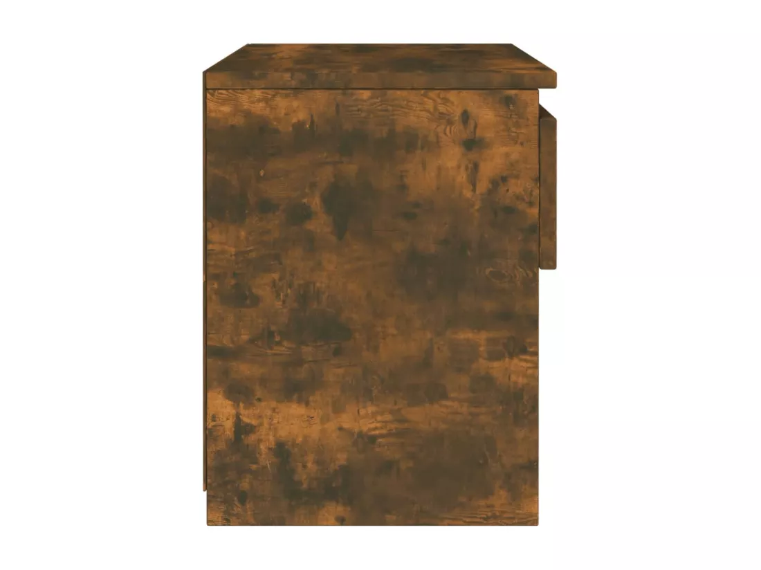 Table de chevet Chêne fumé 40x30x39 cm Bois d'ingénierie