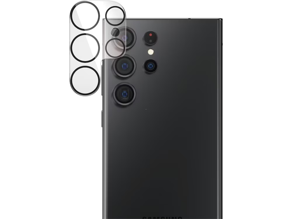 Samsung Galaxy S23 Ultra 5G Kamera Objektiv Protector Vollschutz Panzer Glas (0441) - Transparent