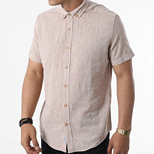 Chemise A Manches Courtes JMC-853 Beige Chiné