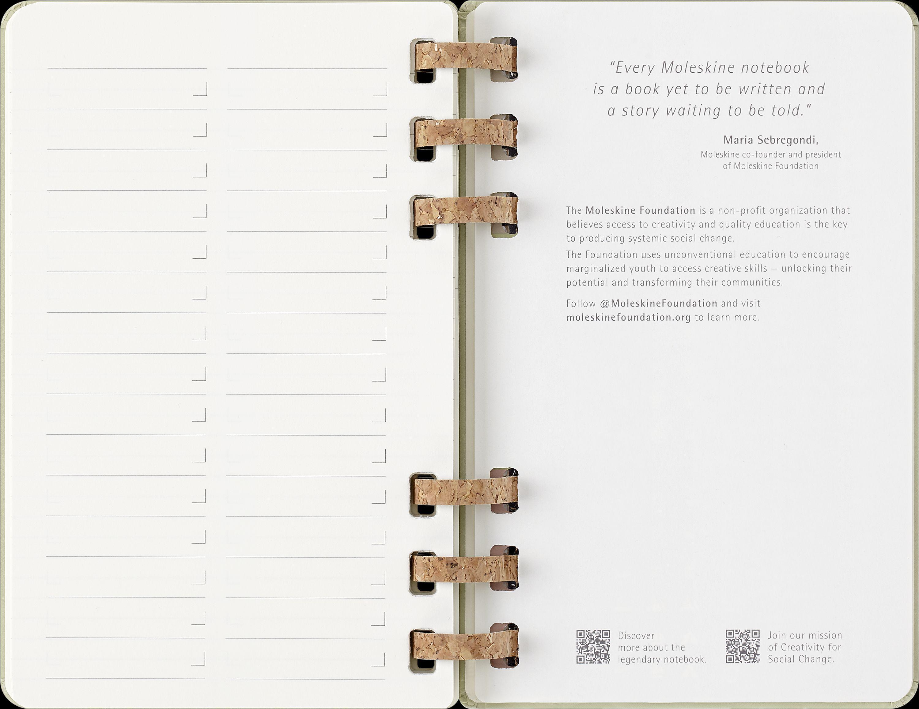 Moleskine 12 Monate Studienplaner mit Spiralbindung, L/A5