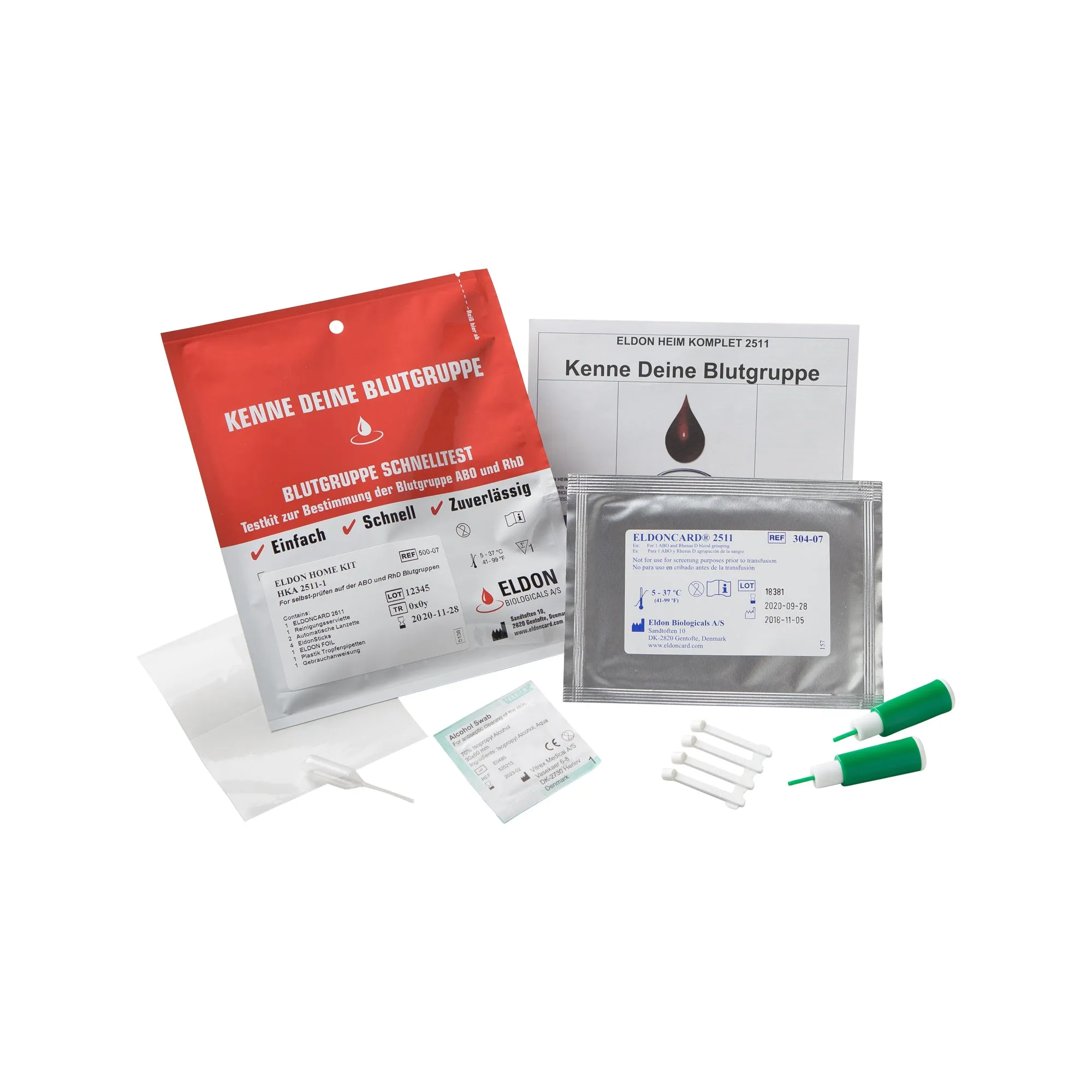 Diverse -  Eldoncard Schnelltest Blutgruppe HKA 2511-1
