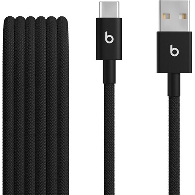 Câble téléphone portable Beats USB-A vers USB-C 1.5 m Noir pour iPhone