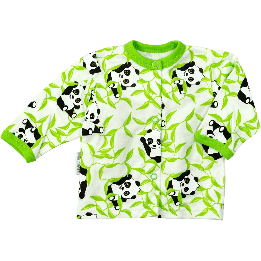 Baby Sweets 3tlg Set Strampler + Shirt + Mütze Happy Panda grün weiß