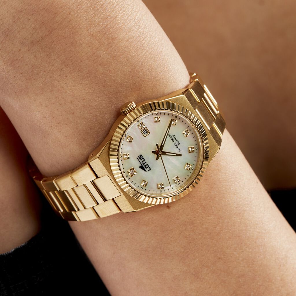 Montre Lotus Freedom Collection Nacre Blanche