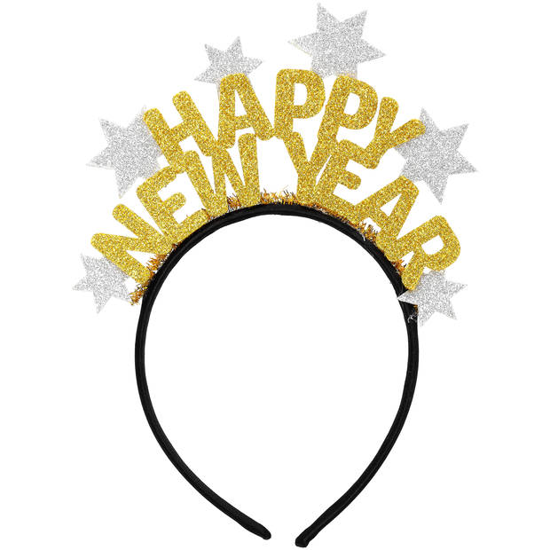 Tiara HNY Glitter Goud/Zilver