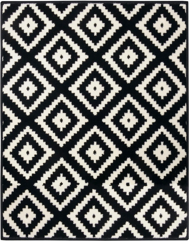 HANSE Home Teppich »Raute« rechteckig 9 mm Höhe Läufer, Kurzflor, Skandi, Raute, Wohnzimmer, Schlafzimmer, Flur
