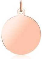 14k roségouden graveerbare cirkel hanger