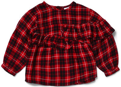 Luca & Lola Marietta Bluse, Red/Black