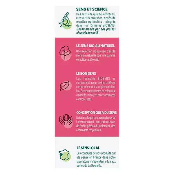Biosens Thé Vert Maté Guarana Bio 10 ampoules
