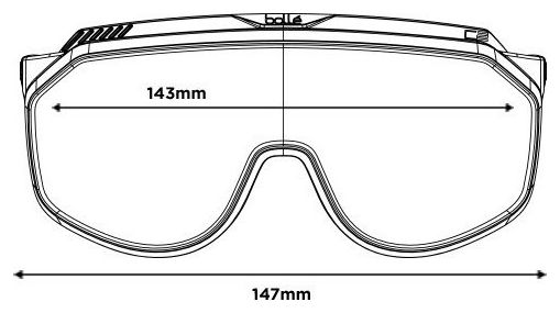 Lunettes Bollé Chronoshield Volt  Noir Mat / Gris