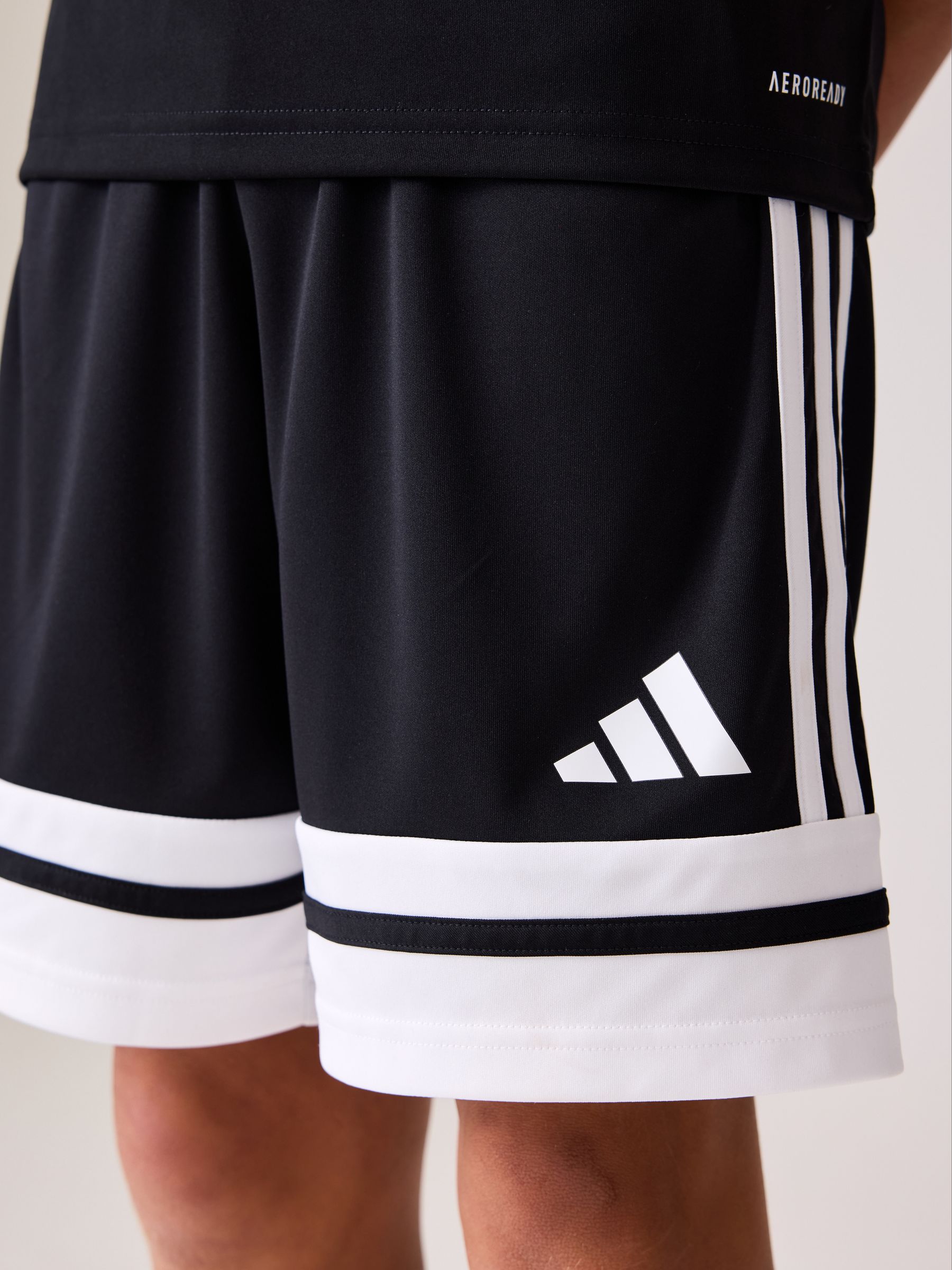 Zwart/wit - adidas Squadra 25 kindershorts
