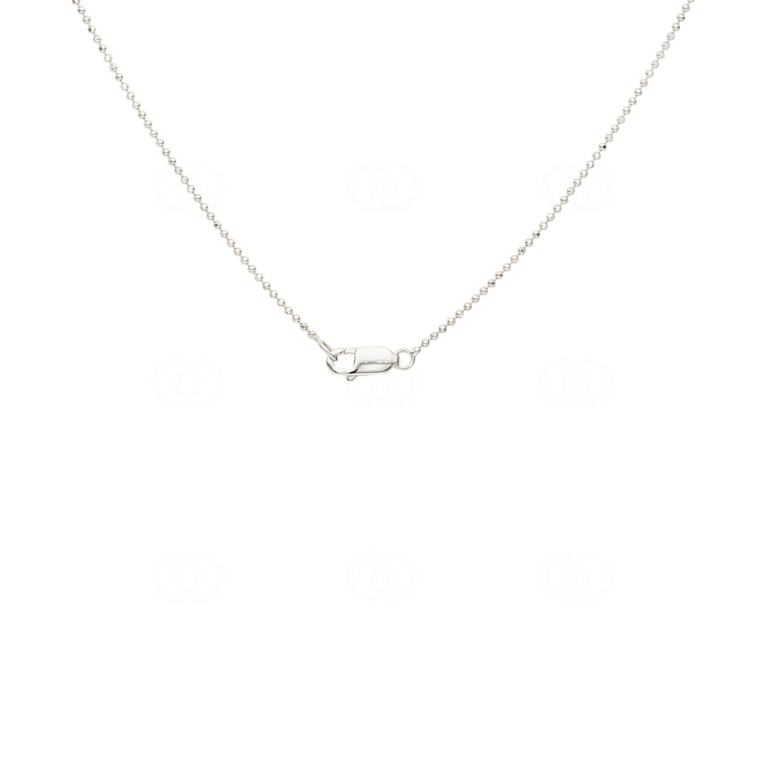 Y-Collier 750/18 K Weissgold mit Diamanten 0.12ct H/Si