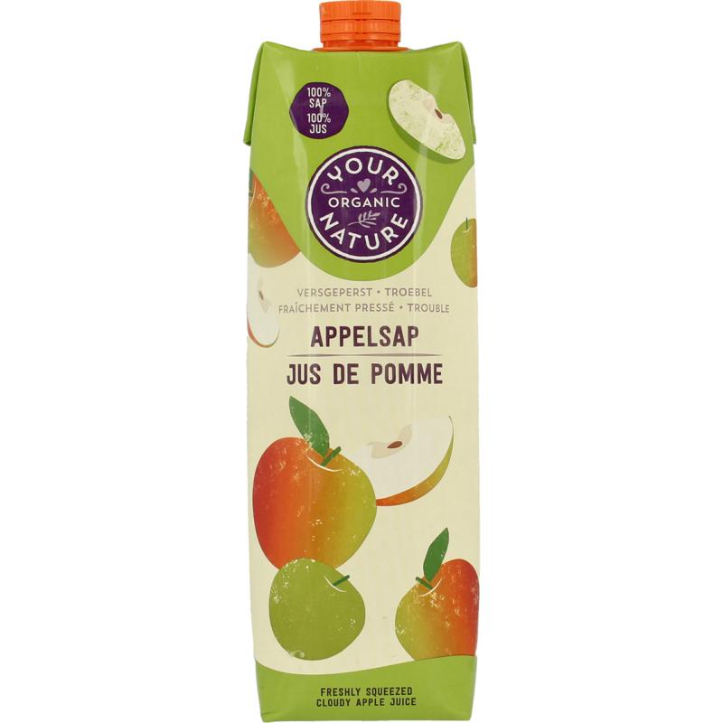 Your Organic Nature Appelsap vers geperst bio (1000 ml)
