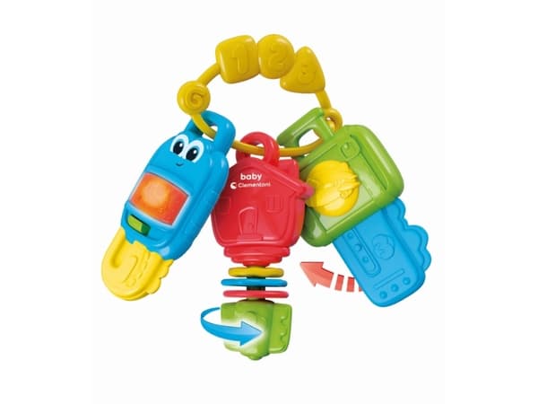 Baby Mulri Activity Key Sound & Lights, Gir fra seg lyd, Batterier kreves, Flerfarget
