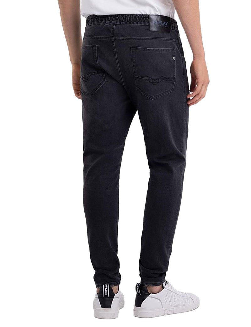 REPLAY JEAN HOMME MILANO ELASTIQUE GRIS FONCÉ