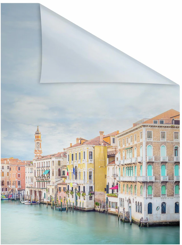 LICHTBLICK ORIGINAL Fensterfolie »Vendig« 1 Stk. blickdicht strukturiert Klebepunkte selbstklebend, Sichtschutz