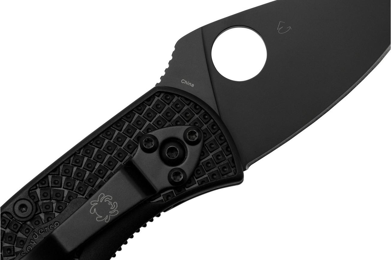 Spyderco Ambitious Lightweight Black C148PBBK zakmes