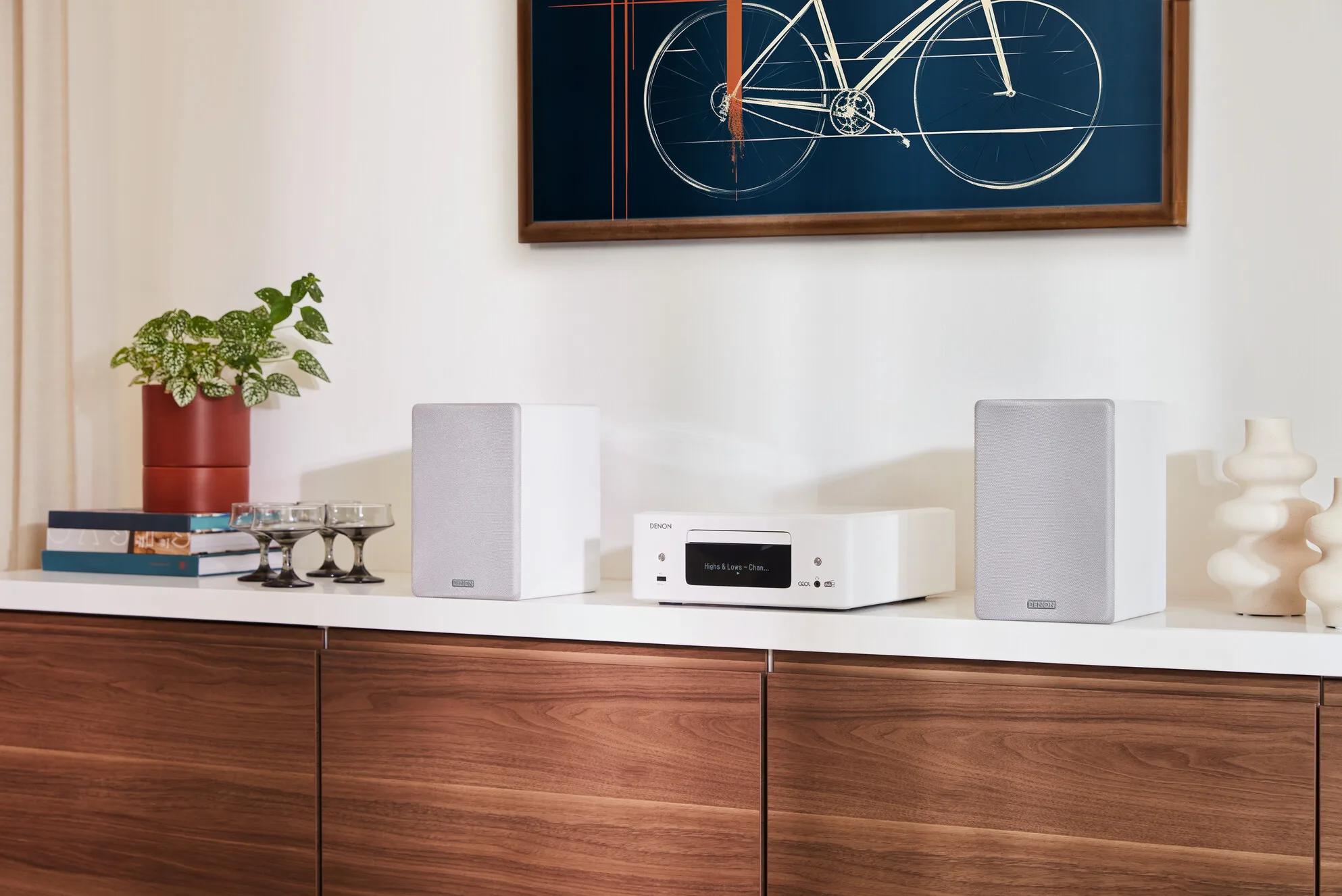 Denon Ceol RCD-N12 Blanc Amplis hi-fi stéréo