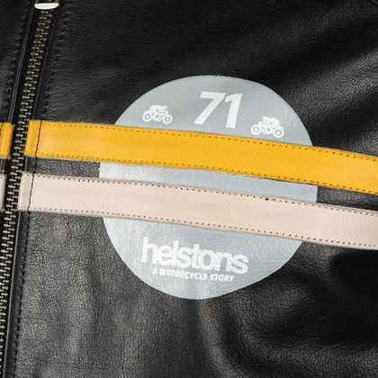 Blouson Helstons CHEVY CUIR BUFFALO - Noir