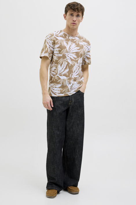 Jack & Jones taupe heren t-shirt
