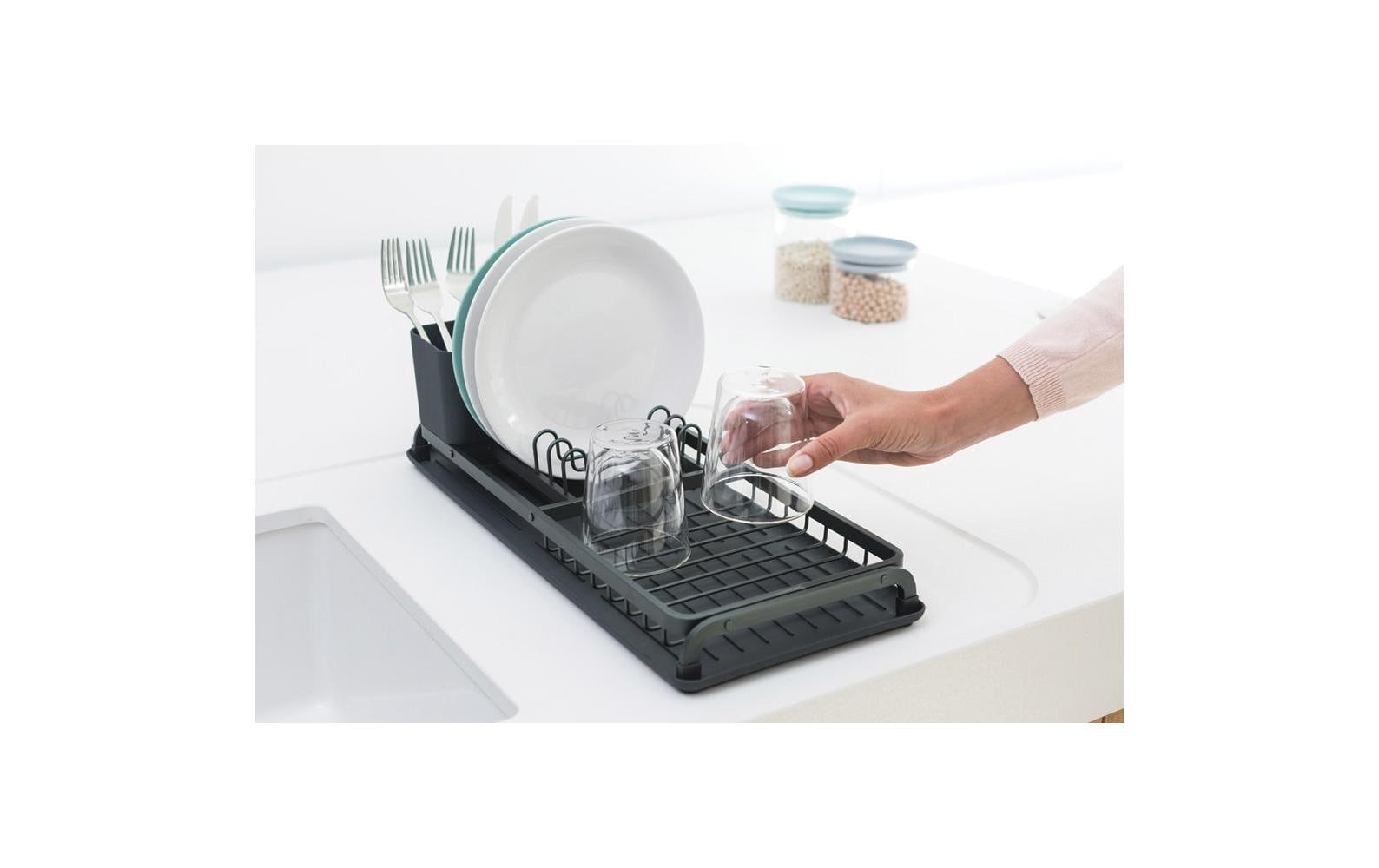 Abtropfgestell Sink side Compact DunkelgrauGeschirrabtropfgitter