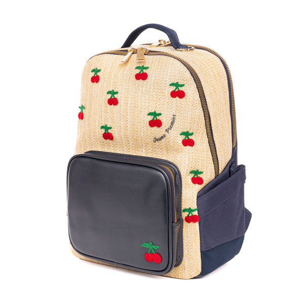 Rugzak New Bobbie - Raffia Cherry