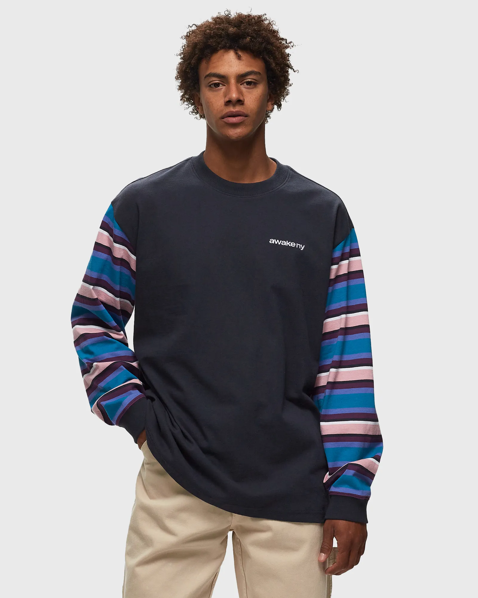 Awake 94 STRIPE LONG SLEEVE SHIRT