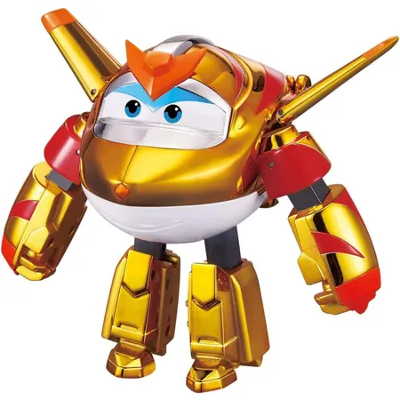 Waiky Super Wings Transforming Flugzeug Golden Boy, ca. 12 cm