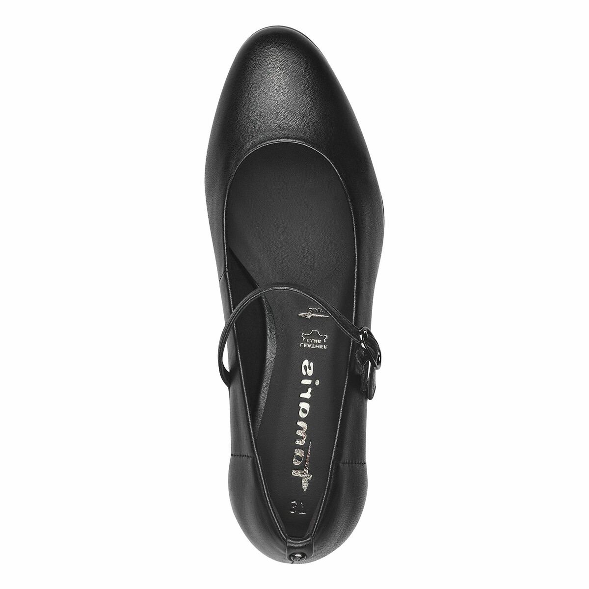 TAMARIS<br>Sapatos de couro com salto largo