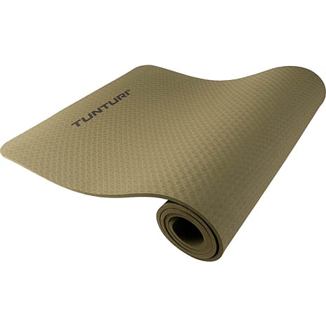 Tunturi yogamåtte 8 mm 183 x 61 cm - khaki