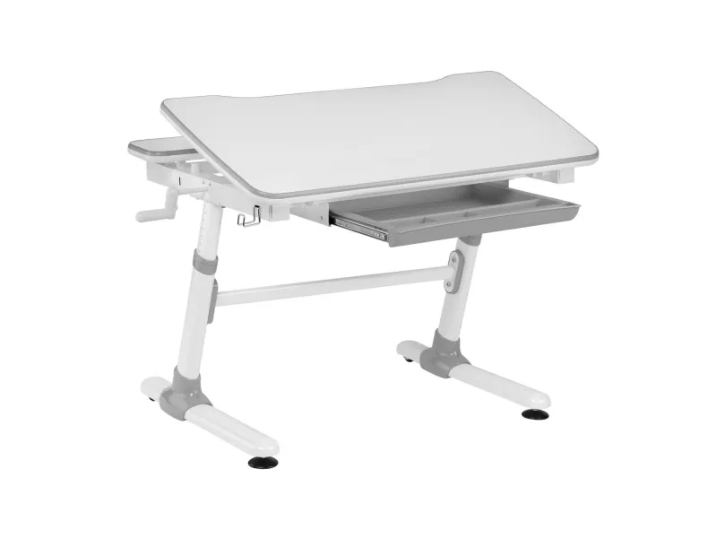 Ergo Office ergonomisk højdejusterbart børneskrivebord, grå, max 100 kg, ER-417 2cz