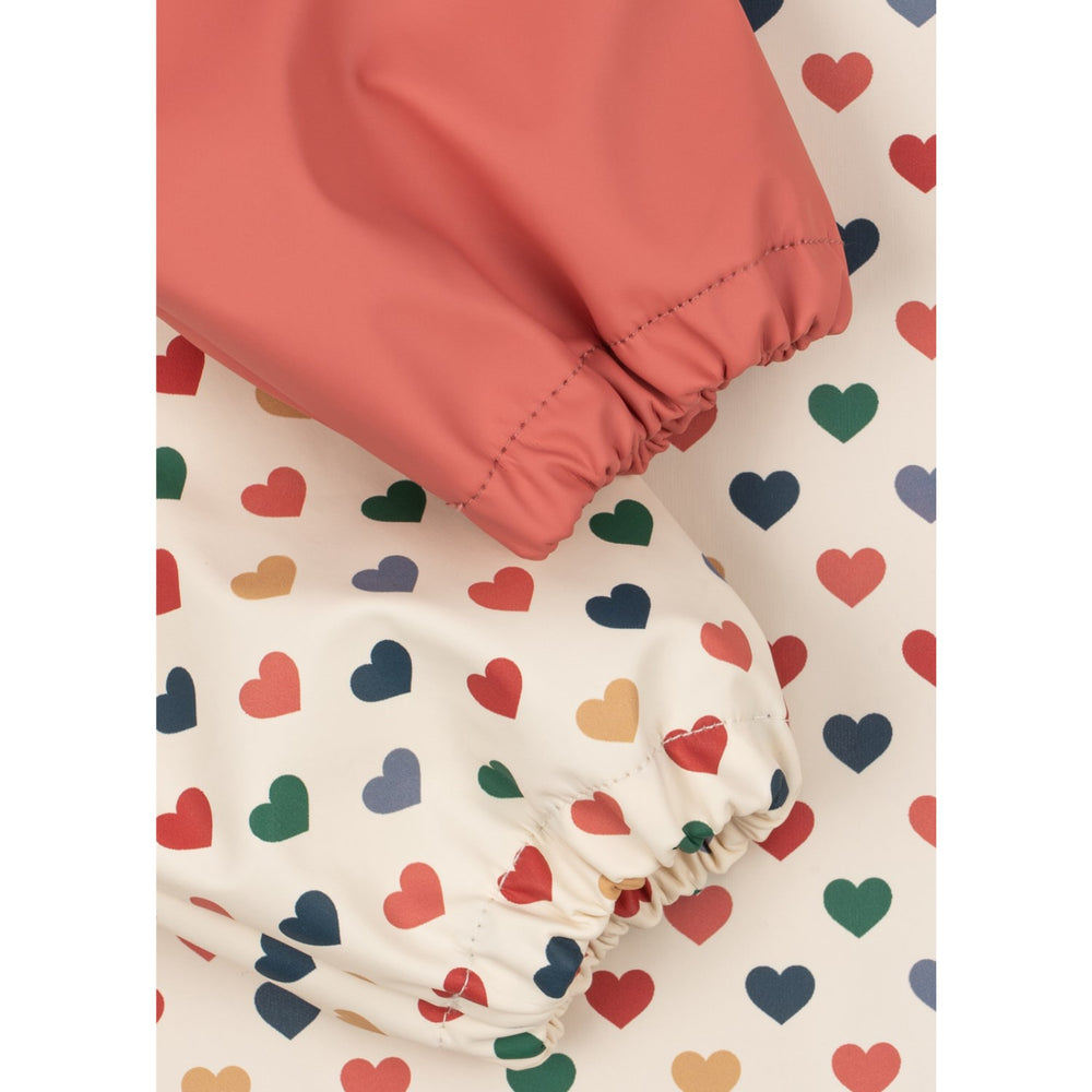 Køb Konges Sløjd Coeur Colore/Faded Rose 2 Pak Dinner Hagesmæk Med Ærmer