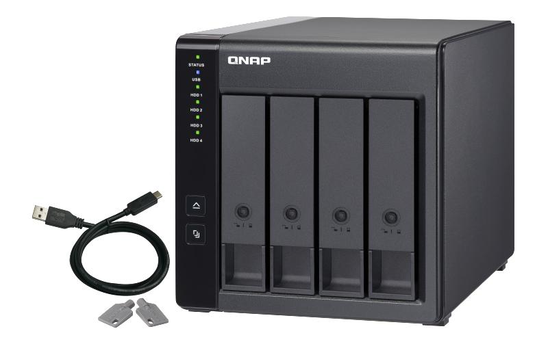 NAS-Erweiterungsgehäuse TR-004, 4-bay, USB 3.0<br>USB 3.0-RAID-Erweiterungsgehäuse mit vier Einschüben