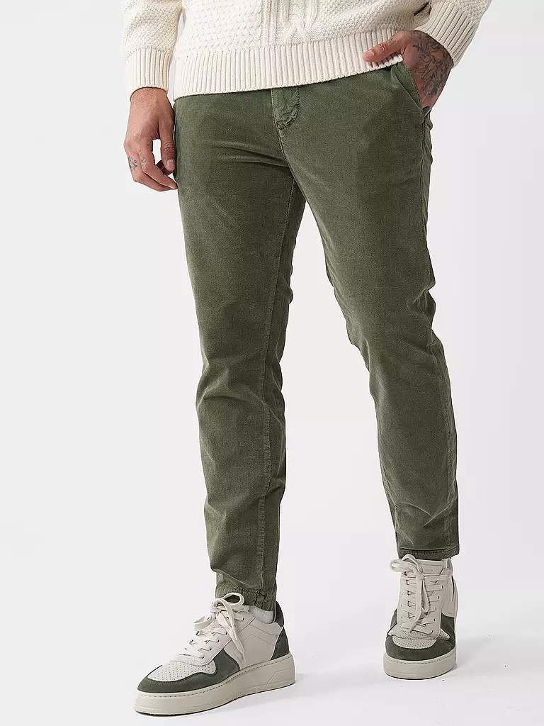 MAC Cordhose Tapered Fit GRIFFIN  olive