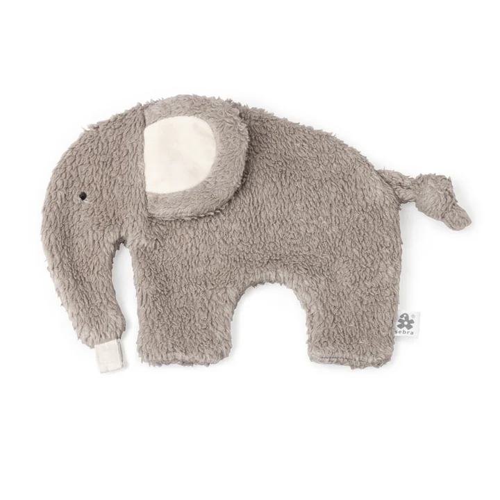 Sebra - Schmusetuch und Schnullerhalter, Elefant, grau