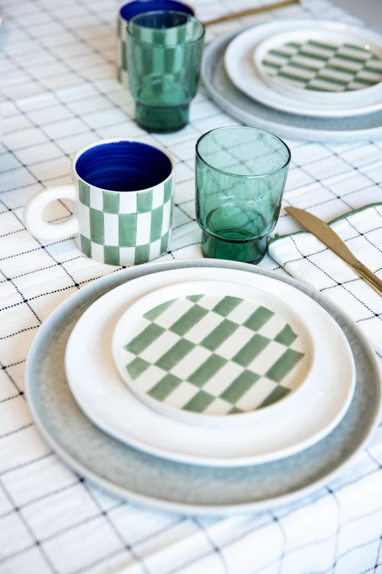 Ontbijtbord Celia green  Ø21,5 cm - set van 6
